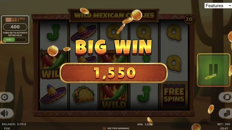 Wild Mexican Chillies – nagy nyeremény a Free Spins során