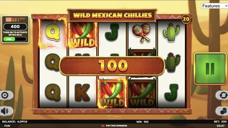 Wild Mexican Chillies – Wild tárcsa és nyerővonal